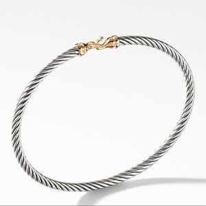 David Yurman Bangle Bracelet with 18K Gold, 3 mm